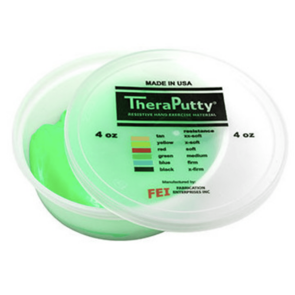Fabrication Enterprises Tactile Green / 113g Anti-Microbial Theraputty (113g, 450g)