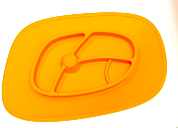 Kean Aids For daily Living Orange Silicone Placemat Plate
