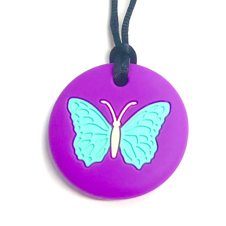 Sensory Corner Aqua Chewable Butterfly Pendant