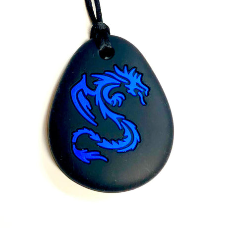 Sensory Corner Blue Chewable Dragon Pendant