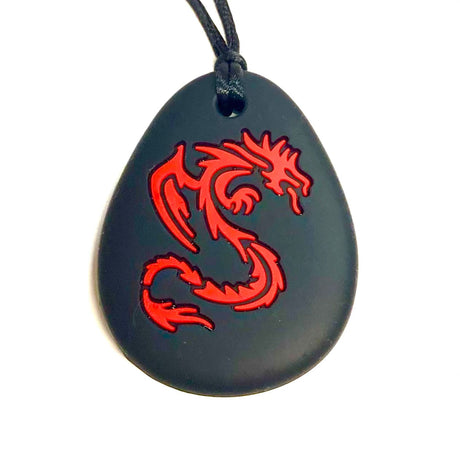 Sensory Corner Red Chewable Dragon Pendant