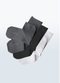 Smartknit Clothing & Accessories Medium / White/Black/Charcoal / 3-Pack Seamless Kids Socks