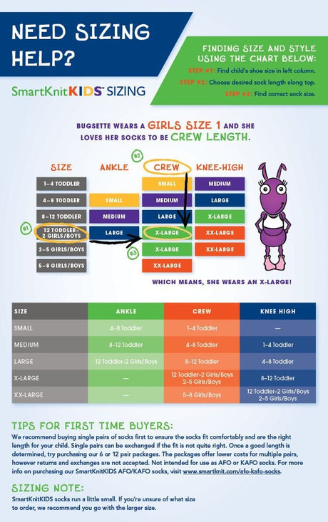 Smartknit Clothing & Accessories Seamless Kids Socks