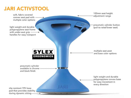Sylex Ergonomics New Zealand Gross Motor Jari Activstool