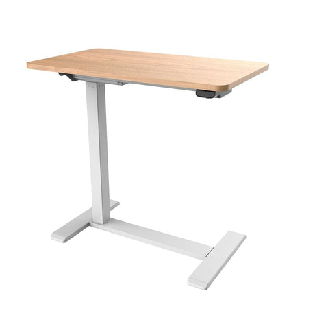 Sylex Ergonomics New Zealand Timber with white legs Malmo Electric Desk
