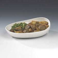 vendor-unknown Aids For daily Living Light Grey Scooper Dish with Non Skid Base (Skidtrol)