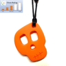 Yiwu Enjoy Commodity Co Ltd Orange Skull Chewable Pendant